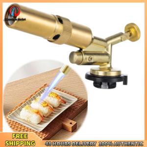 Winnereco Metal Welding Torch Adjustable Flame Flame Butane Torch Flame Butane Burner Flamethrower Outdoor Camping BBQ