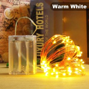 5M 50 LED Light Christmas Lights Strip Fairy Lights Battery Operated Light Room Curtain Party Festive Wedding Decoration Christmas Decoration