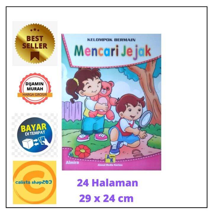 Buku Belajar Anak TK Dan PAUD Kelompok Bermain Mencari Jejak | Lazada ...