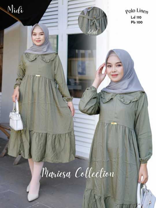 knee length dresses for ladies Summer Cream Midi Dress - US 10