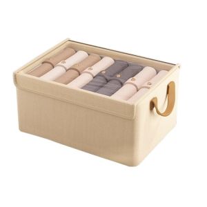 SVSAKZ168 Vải Oxford Hộp đựng quần áo Có thể gấp lại. Có thể xếp chồng lên nhau. Thùng chứa đồ Đa năng có nắp Hệ thống sắp xếp tủ quần áo Sử dụng tại nhà