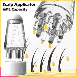 Scalp Applicator Liquid Comb Hair Growth Treatment Head Massager Mini Portable 6ml Roll-On Liquid Guide Comb Essential Oil Serum Apply Tool