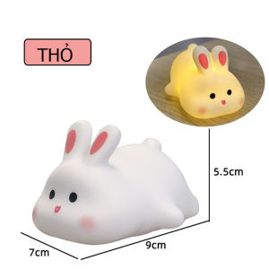 Đèn Ngủ Cute Hình Con Vật Ánh Sáng Dịu Nhẹ Cho Giấc Ngủ Ngon Đèn Ngủ Trang Trí Sử Dụng Pin Tiện Lợi