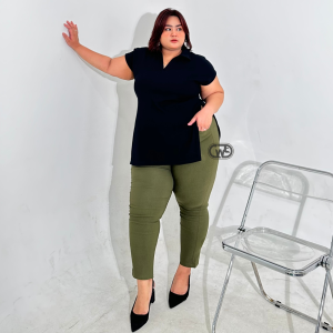 BAGGYPANTS TWILL COMBET PREMIUM CELANA CHINO WANITA - CELANA WANITA JUMBO BAHAN TEBAL CHINO