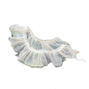 ม่านผายลมกระโปรงยีนส์ยาวระบายอากาศสำหรับเด็กผู้หญิงอายุ3ถึง8ปีมีรายละเอียดลูกไม้สำหรับวันเกิดและงานชุมนุม