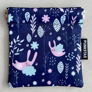 PUNKSTAR 11cm X 11cm Squeeze Pinch Pouch Coin Purse Holder Credit Card Case Squeeze Wallet For Men & Women Kids