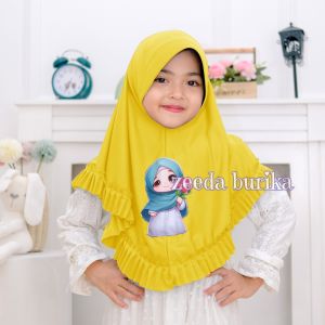HIJAB ANAK LILY BUNNY MUSLIMAH 4-7 TAHUN // JILBAB LILY TERLARIS // JILBAB ANAK TK // HIJAB TK SD