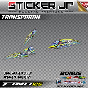 Stiker Striping Fino Sticker Motor Yamaha Fino 125 Fi Variasi Transparan Thailook 002