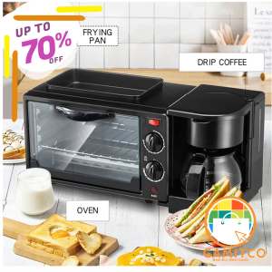 GAMITCO 3-in-1 Breakfast Making Machine Household Oven Breakfast Machine Multifunctional Fried Egg Bread
