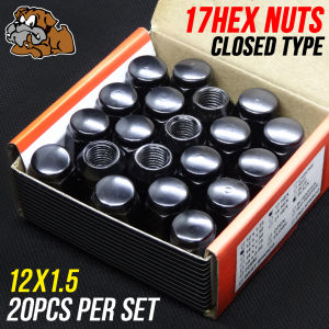 Bull Lock 17hex Wheel Lug Nuts 20pcs/set 12x1.5 OR 12X1.25 Black