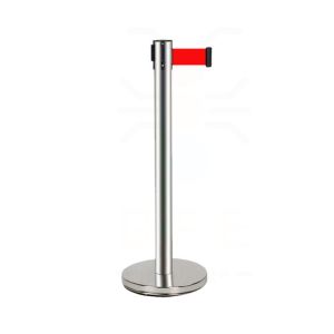 【Local store】Retractable Belt Barrier Crowd Control Stanchionwith m Red Retractable Belt Robust base for more stabilityAnti-slip rubber ring to avoid scratching the floor and quieter when you move them