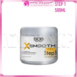 SDB X Smooth Pro Step 1 500ml Pelurusan Rambut Keratin Rebonding Smoothing Resistant Damage Normal