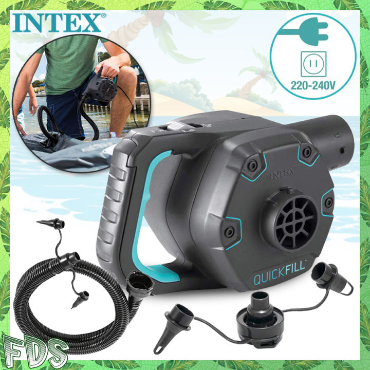INTEX 66644 (NP91) 230 Volt QuickFill Ac Electric Pump Inflate Deflate