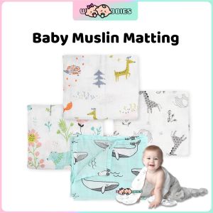 Woobbies Newborn Infant Baby Muslin Napkin Soft Cloth Blanket - 70X70cm Animal Print Hooded Towel Baby Personal Care Washcloths & Towels Baby Matting