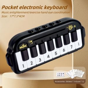 Music Kids Electronic Piano Toys Musical Instrument Early Educational Pocket Piano Keyboard