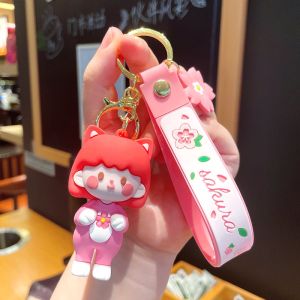 Cute Keychain Creative Keychain handmade Pendant Amulet Keychain Cute Rope keychain Nama Keychain Ice Cream 可爱锁匙扣少女挂饰钥匙圈
