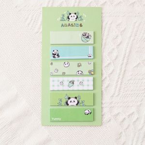 TGRYTYT Cartoon Panda Sticky Notes Kawaii Creative Memo Pad Bookmark N Times Classification Label To Do List