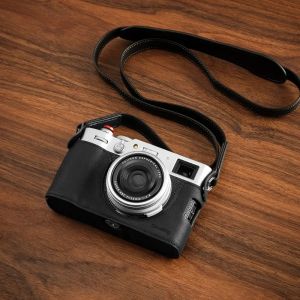 【NEW F】SmallRig 4699 Leather Half Case Kit for FUJIFILM X100VI Retro Handmade Protective Camera Base with Strap 4700