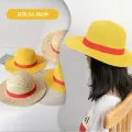 ❣️HOKI69❣️ Topi Pasir Cosplay Luffy One Piece Anyam Pantai Pelindung Sinar Matahari Import Unisex. 