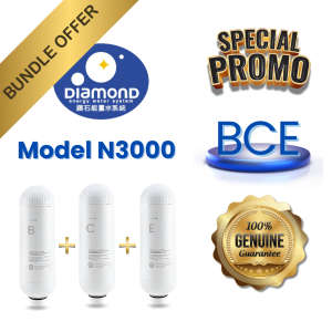 DIAMOND Water Filter Model Classic N3000 Replacement Filter Bundle Pack Offer 100% Genuine