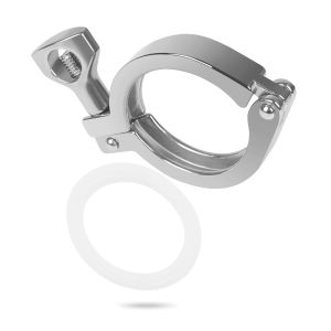 NOER SS304 Stainless Steel Tri Clamp Fitting Wing Nut With Silicone Gaskets Tri Clamp Heavy Duty Ferrule Fittings