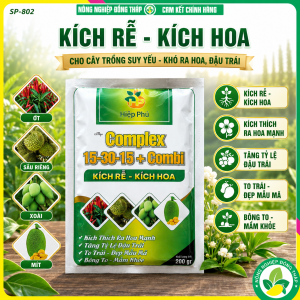 Phân Bón MUGASOL NPK 15-30-15 Msp Complex 15-30-15+Combi – Kích Rễ Kích Hoa (Gói 200gr)