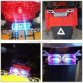 Geepact Motorcycle tail light Motorcycle Strobe Brake Lamp LED Flash Stop Light Flow RGB Colorful License Plate Tail Police Warning Light Motorcycle/Electric Vehicle Led Refitted Colorful Streamer Flash Tail Lamp. 