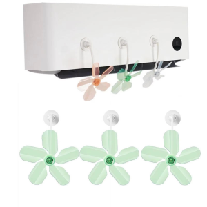 3PCS Vent Deflector Anti-Direct Blowing Suction Cup Air Conditioner Exhaust Fan