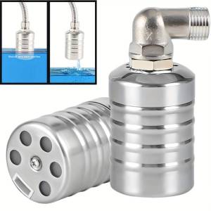 ลูกลอยควบคุมน้ำอัตโนมัติขนาด1/2สแตนเลส304วาล์วลูกลอย หยุดอัตโนมัติเมื่อน้ำเต็ม ทนต่ออุณหภูมิสูง ลูกลอยตัดน้ำลูกลอยแทงค์น้ำ ลูกลอยก๊อกน้ำ สแตนเลสสตีลวาล์วลอยวาล์วควบคุมระดับน้ำอัตโนมัติวาล์วลอยถังน้ำวาล์วปิดหอคอย