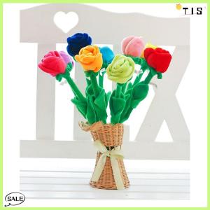 Follow Get New【TIS】 1 món đồ chơi nhồi bông mềm hình hoa hồng hoạt hình Quà Tặng Ngày Valentine cho bé gái