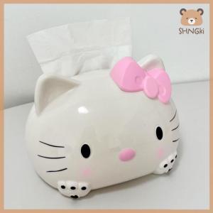 【SHNGki】 1 mảnh xe giấy vệ sinh Hộp Hello Kitty phim hoạt hình dễ thương mô hộp sáng tạo Kawaii phòng khách phòng ăn phòng ngủ trang trí quà tặng