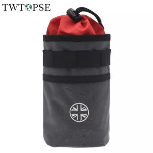 TWTOPSE MTB Road Bike Bag With British Flag Stylish Carrying Bag  For Brompton 3SIXTY Fnhon SP8 Water Resistant 1050D Handlebar Saddle Rear Bags