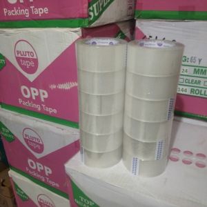 Lakban Bening 6 Roll UK 1 Inch BC 45/72 Tape 1 Inch 6 Roll Uk COD Paling Murah