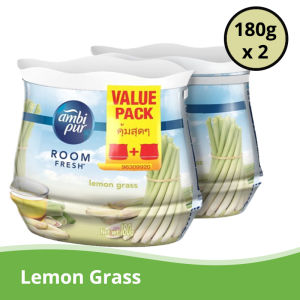 AMBI PUR ROOM FRESH GEL. ADJUSTABLE INTENSITY. 7 SCENTS TO CHOOSE FROM. VALU PACK 2 X 180G