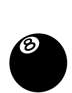 SABLON DTF AJAIB MUDAH DAN PRAKTIS BISA SATUAN - STUSSY BOLA 8 TULISAN PUTIH