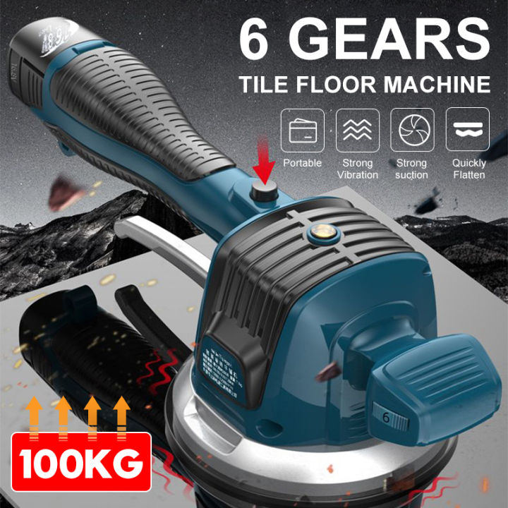 【fen7855】Powerful Tile Vibrator Leveling Machine Floor Laying With 2 ...