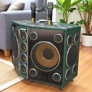 LOA KÉO HÁT KARAOKE SIÊU KHỦNG 36 ĐƯỜNG TIẾNG BASS ĐÔI 25CM CÓ BLUETOOTH TẶNG KÈM 2 MICRO KHÔNG DÂY