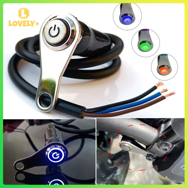 Waterproof Universal Single Led Halo Switch On Off Motorcycle Push Waterproof Universal Single Led Halo Switch On Off Motorcycle Push