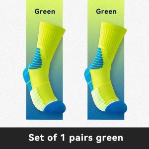 Breathable Padded Anti Slip Sports Socks for Men Women High Low Cut for Gym Training Running Fitness