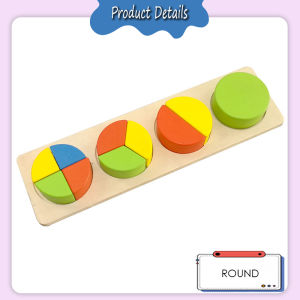[Choo Choo Toy] Wooden Toys Shape Matching Game Shape Learning Montessori Toys Educational Toy Mainan Bentuk 形状板 - BT91