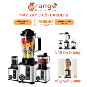 Máy Xay Sinh Tố Công Nghiệp Silver Crest 8500W – 6in1 Đa Năng 3 Cối Xay Siêu Khỏe Kèm Đồ Vắt Cam Tiện Lợi