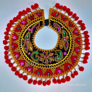 Badong Kecak hiasan kalung kain mote manik tari adat bali