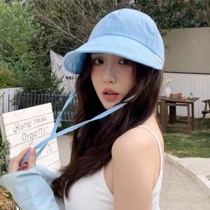 BEAUTYLADIES เชือกหูรูด หมวกลายแหลม ปีกกว้างกว้าง ปรับได้ปรับได้ หมวกกันแดดผู้หญิง น้ำหนักเบามาก การป้องกันแสงแดด หมวกเบสบอลกันแดด สำหรับผู้หญิง