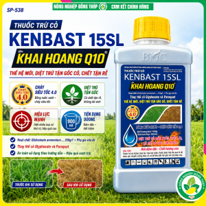 Thuốc Trừ Cỏ NEWFOSINATE 150SL Hiệu KHAI HOANG Q10 – Dòng Nước Xanh Cháy Siêu Tốc 4.0 – Rất Đậm Đặc Chất Lượng Cao (Chai 900ml)