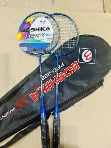 Bộ 2 Vợt cầu lông 208(Tặng Túi)+(kèm 3 Cầu Nhựa) chất lượng cao bộ cầu lông hợp kim sắt phù hợp mọi lứa tuổi