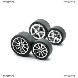 [COD] zhangyuqing 1Set 1 64 Alloy Car Staggered Front Small Rear Large Wheel 11.2mm+13mm BMS Serie Gild ing en For Hot Wheel