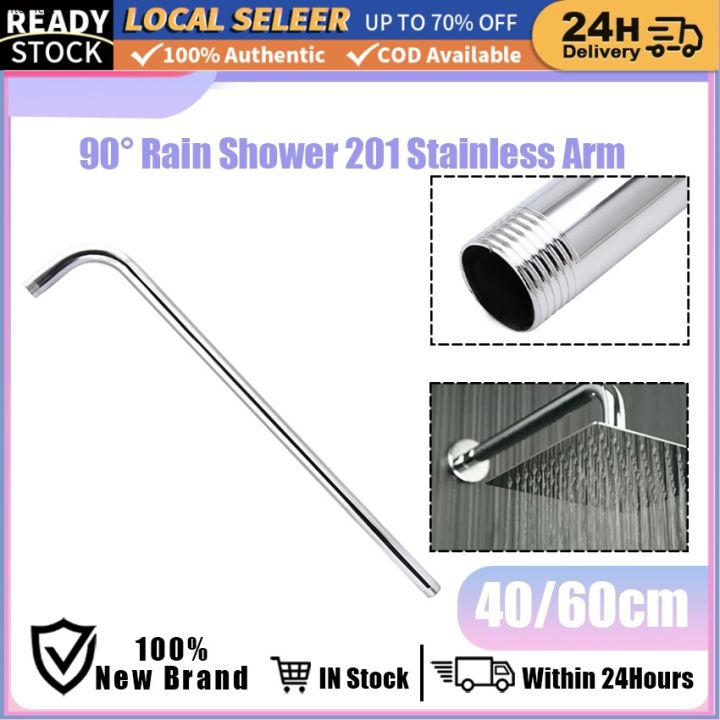 Rotary Shower Head Extension Arm With Flange, 360-Degree