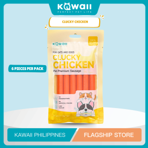 KAWAII Pet Premium Meat Sausage Sticks for Dogs & Cats Supports stomach health Dental & Breath Care Premium meat treat Calming pet snack