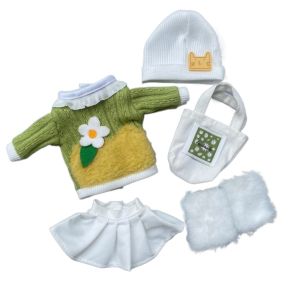 JAYNEBIO Fashion 30cm Doll Clothes Pretty Sweater Coat 1/6 BJD Doll Outfit Set Trendy Fall and Winter Style Doll Dress Girl Toy Gift
