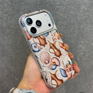 Vintage Middle Eastern Ethnic Pattern Magnetic Phone Case For iPhone 18Pro 17 17Pro Max For Magasfe Wireless Charging Hard Cover